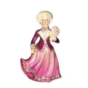 Pink antique Victorian era porcelain collectible